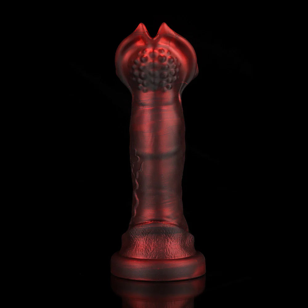 Cannibal Crimson Fantasy Dildo-Knot Dildo – Textured Fantasy Silicone Adult Toy
