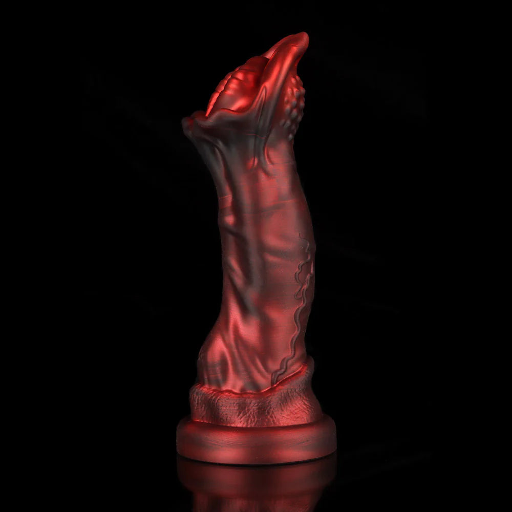 Cannibal Crimson Fantasy Dildo-Knot Dildo – Textured Fantasy Silicone Adult Toy