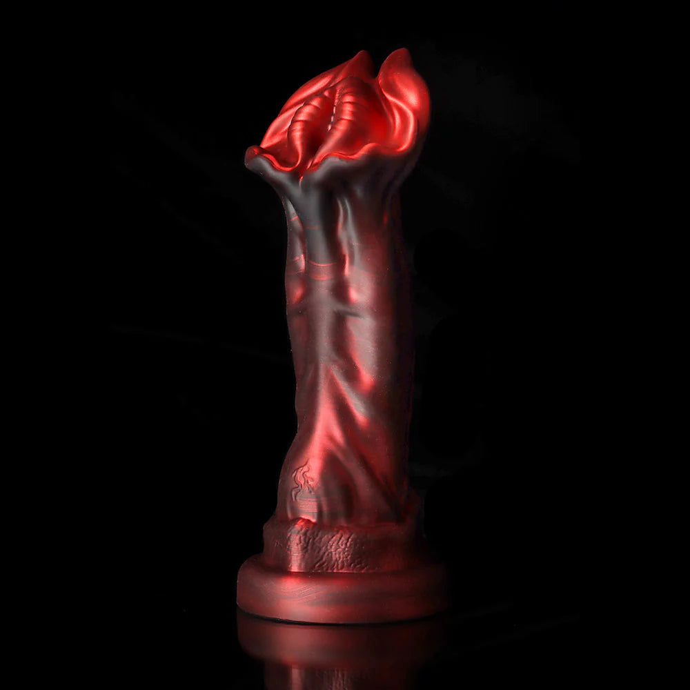 Cannibal Crimson Fantasy Dildo-Knot Dildo – Textured Fantasy Silicone Adult Toy