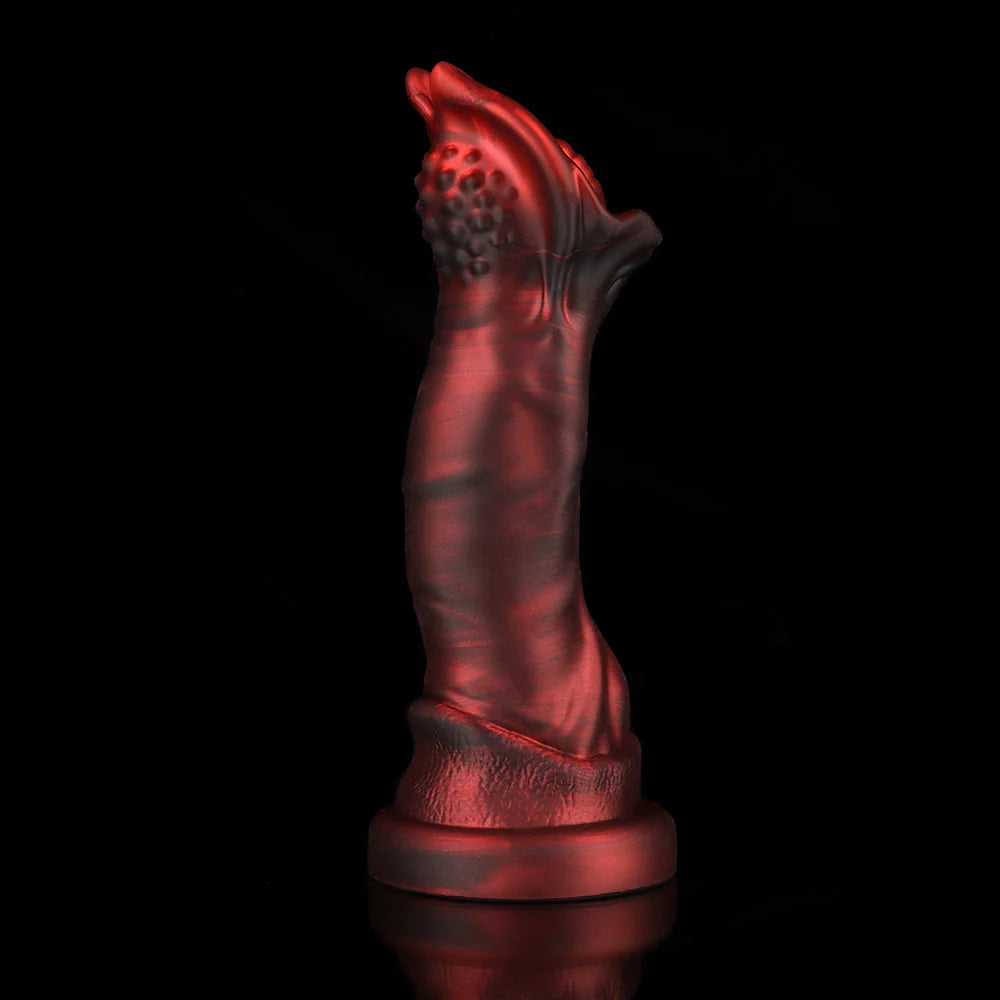 Cannibal Crimson Fantasy Dildo-Knot Dildo – Textured Fantasy Silicone Adult Toy