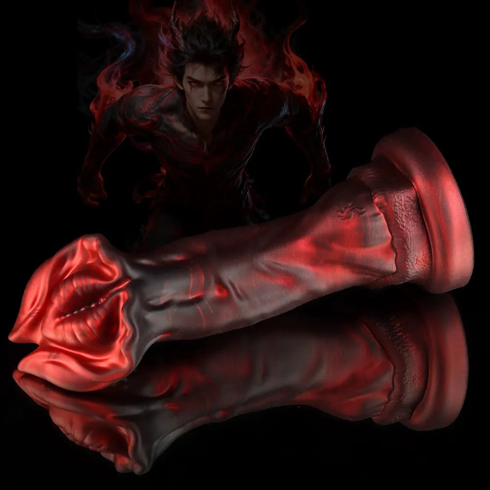 Cannibal Crimson Fantasy Dildo-Knot Dildo – Textured Fantasy Silicone Adult Toy