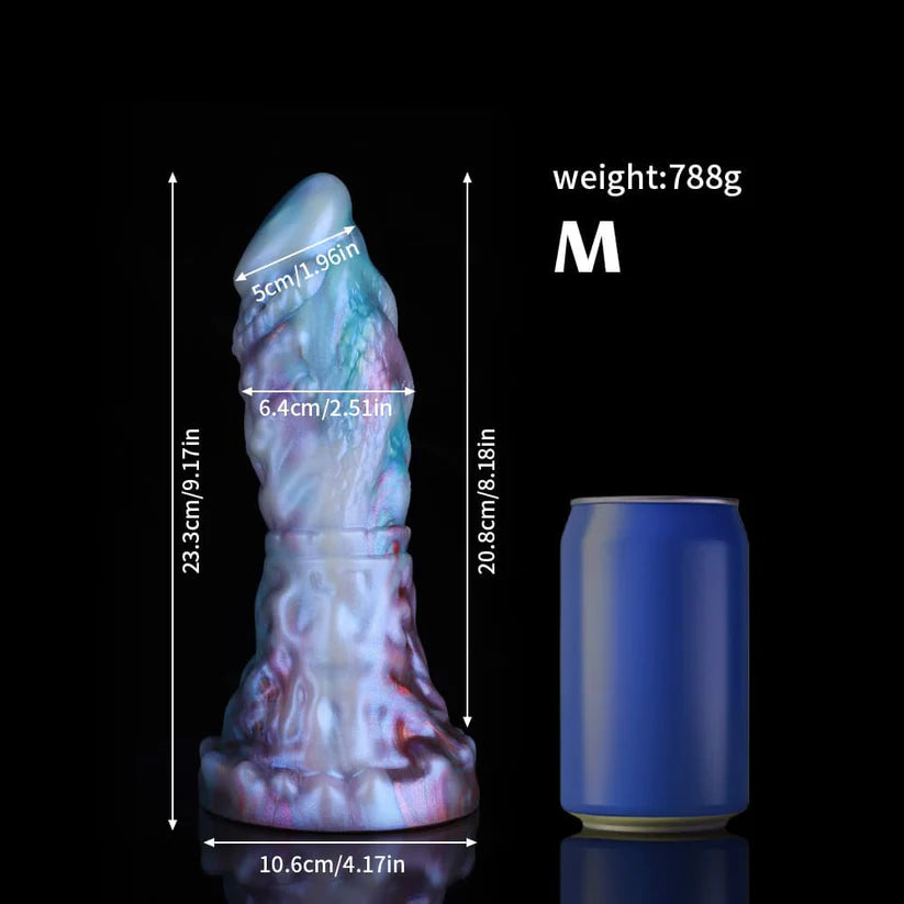 Capricorn Blue Purple Gradient Dildo – Premium Fantasy Silicone Toy