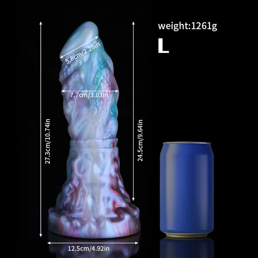 Capricorn Blue Purple Gradient Dildo – Premium Fantasy Silicone Toy