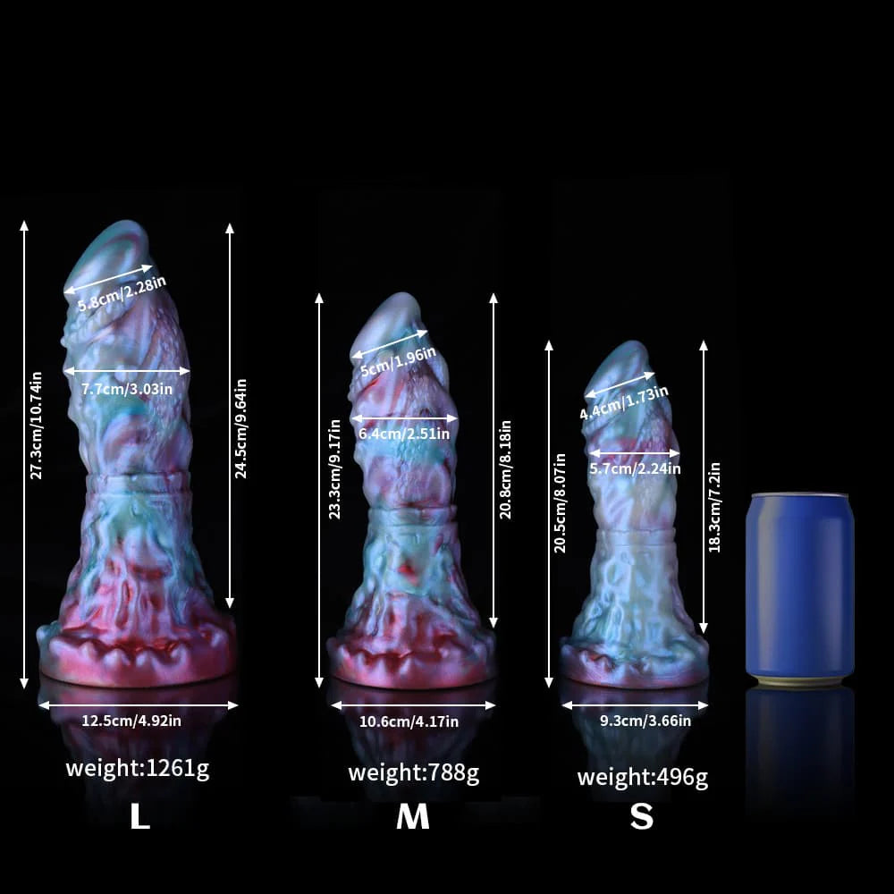 Capricorn Blue Purple Gradient Dildo – Premium Fantasy Silicone Toy