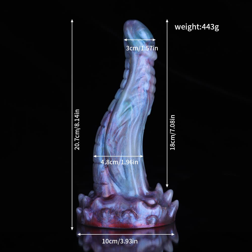 Cobra Blue Purple Gradient Fantasy Dildo – Premium Silicone Toy