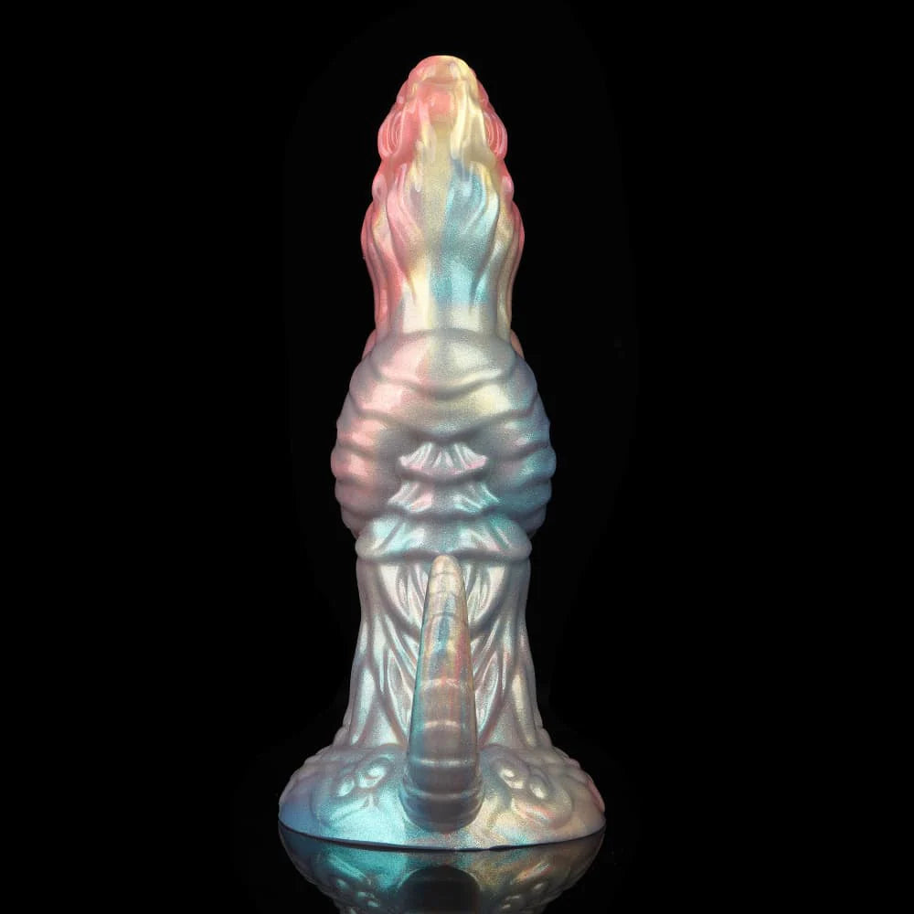 Colorful Dinosaur Inflatable Ovipositor Dildo – Fantasy Roleplay Air Pump Egg-Laying Toy(5 Eggs)