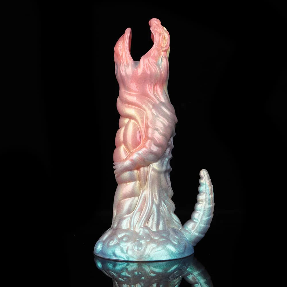 Colorful Dinosaur Inflatable Ovipositor Dildo – Fantasy Roleplay Air Pump Egg-Laying Toy(5 Eggs)
