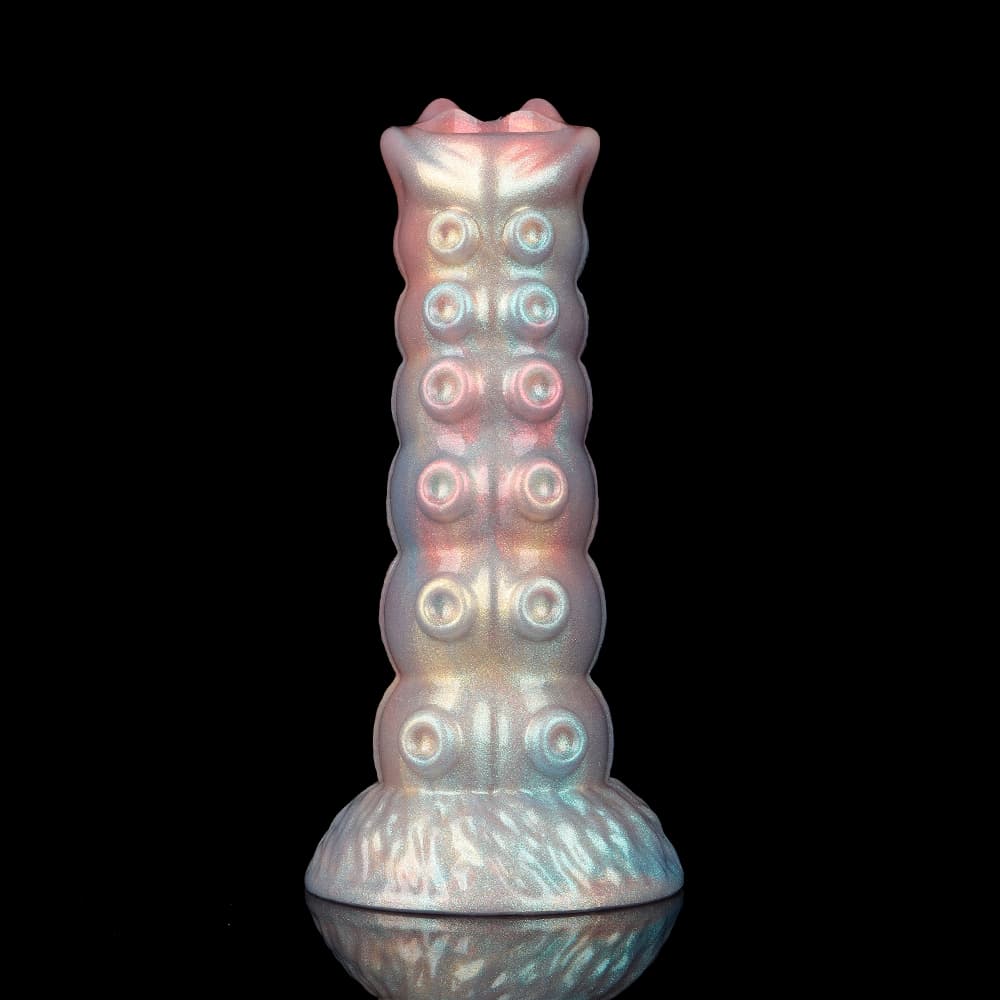 Dennis Colorful Inflatable Ovipositor Dildo – Fantasy Roleplay Air Pump Egg-Laying Toy(3 Eggs）