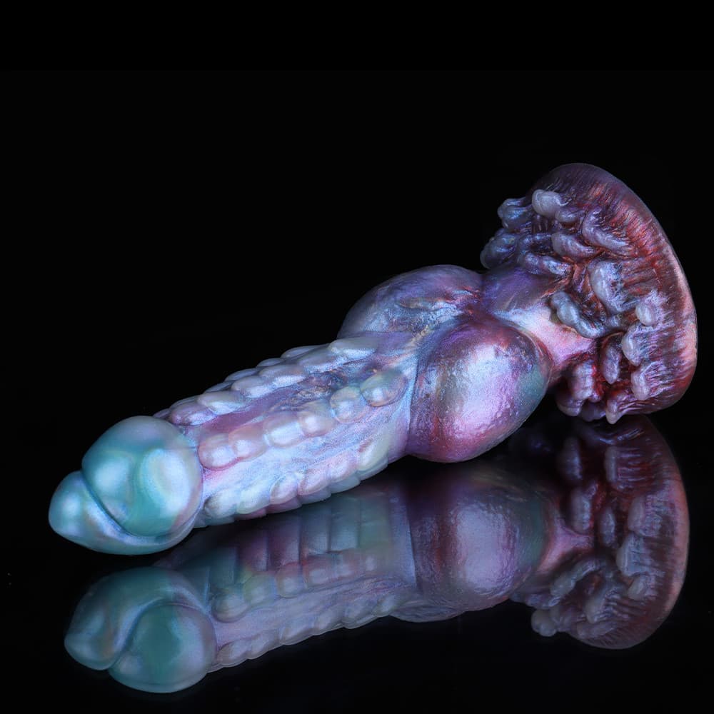 Dog Blue Purple Gradient Fantasy Dildo – Premium Silicone Toy