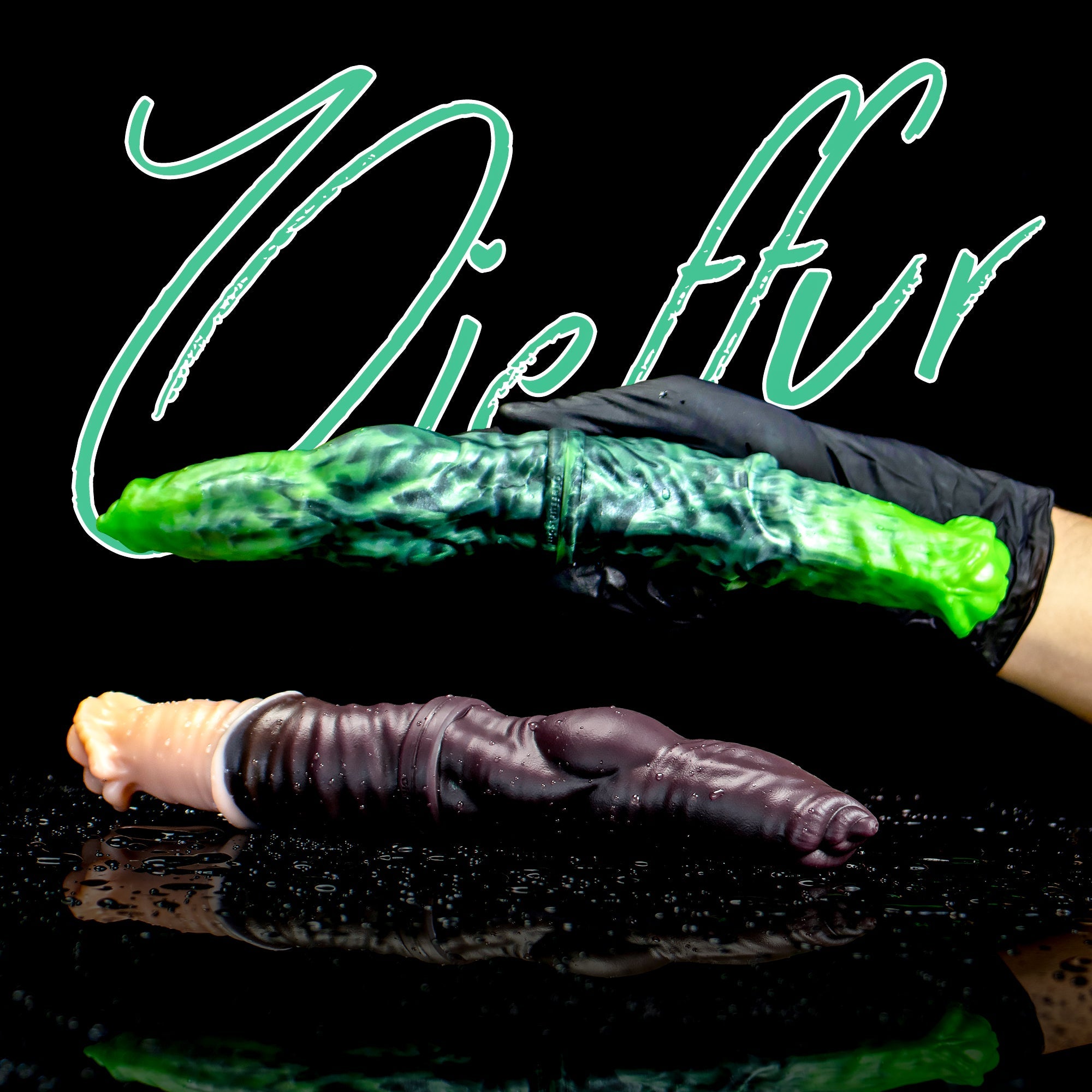 Dual Sensation Platinum Silicone Double-Ended Dildo – Realistic Horse & Dog Designs