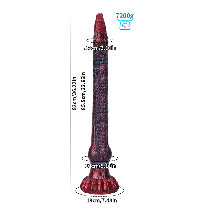 Eel Crimson Tentacle Dildo – Realistic Fantasy Design
