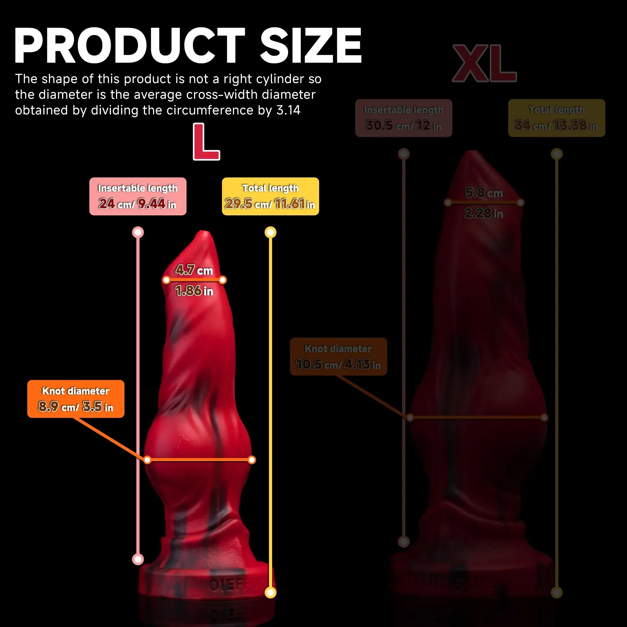 Firewolf Premium Silicone Dildo with Realistic Wolf & Dog Details