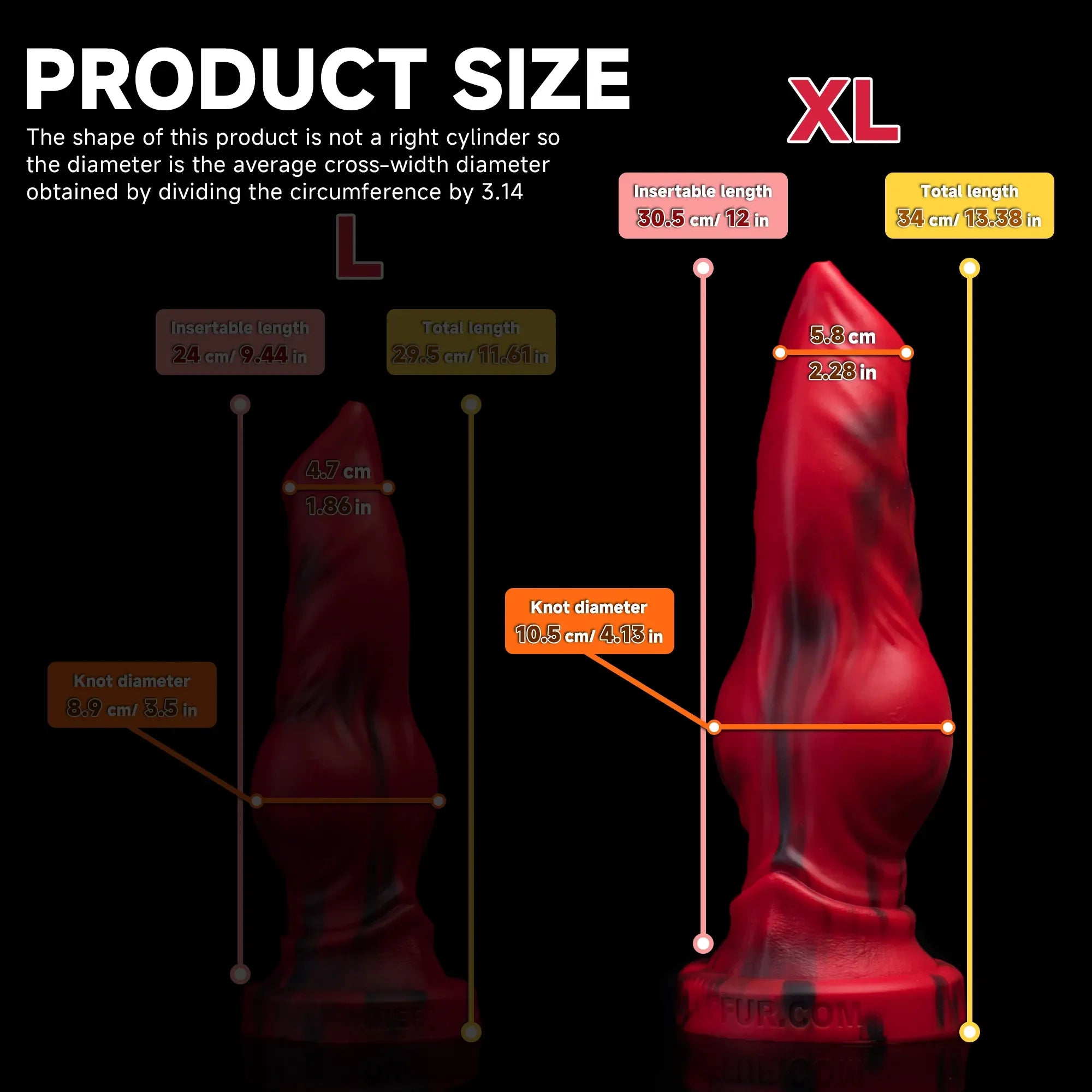 Firewolf Premium Silicone Dildo with Realistic Wolf & Dog Details
