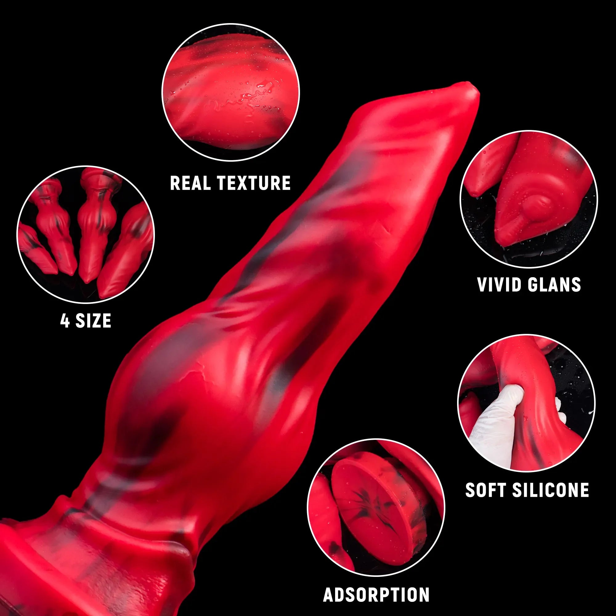 Firewolf Premium Silicone Dildo with Realistic Wolf & Dog Details