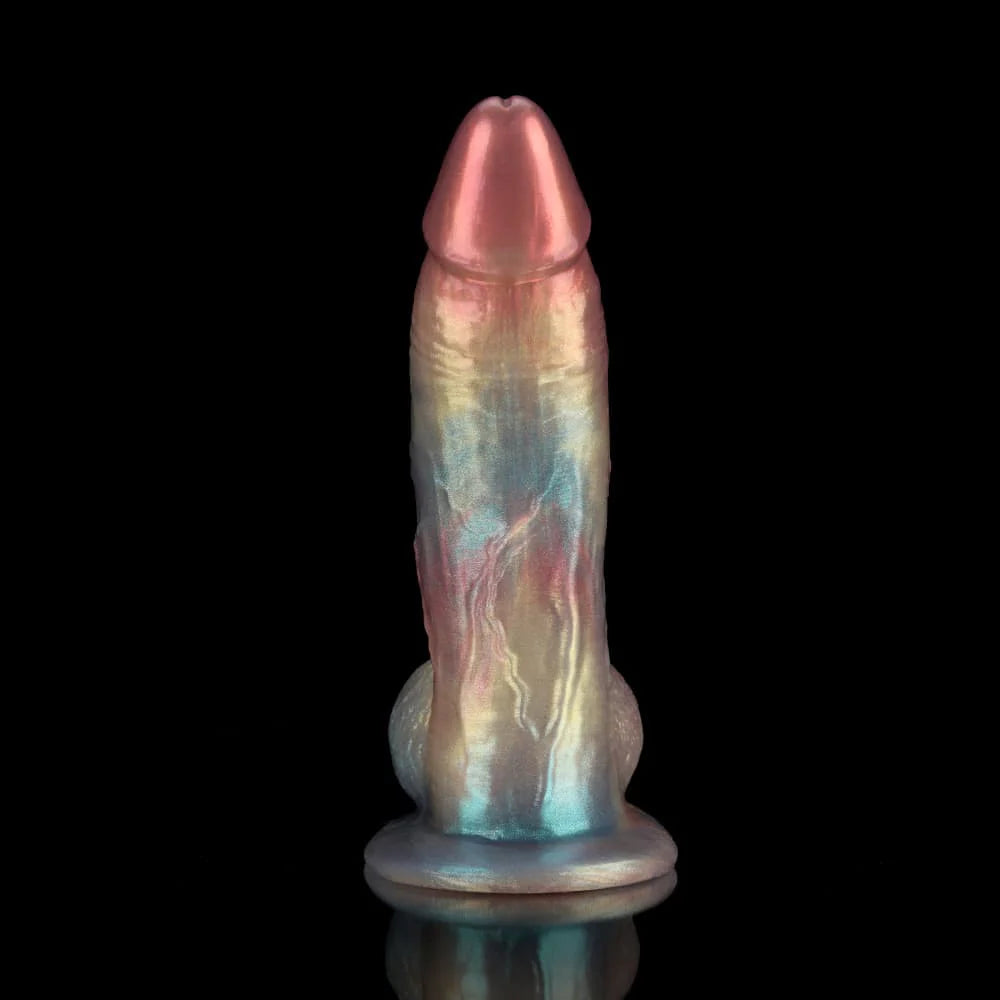 Gentleman Rainbow Fantasy Dildo – Colorful Knot Dildo in Body-Safe Silicone