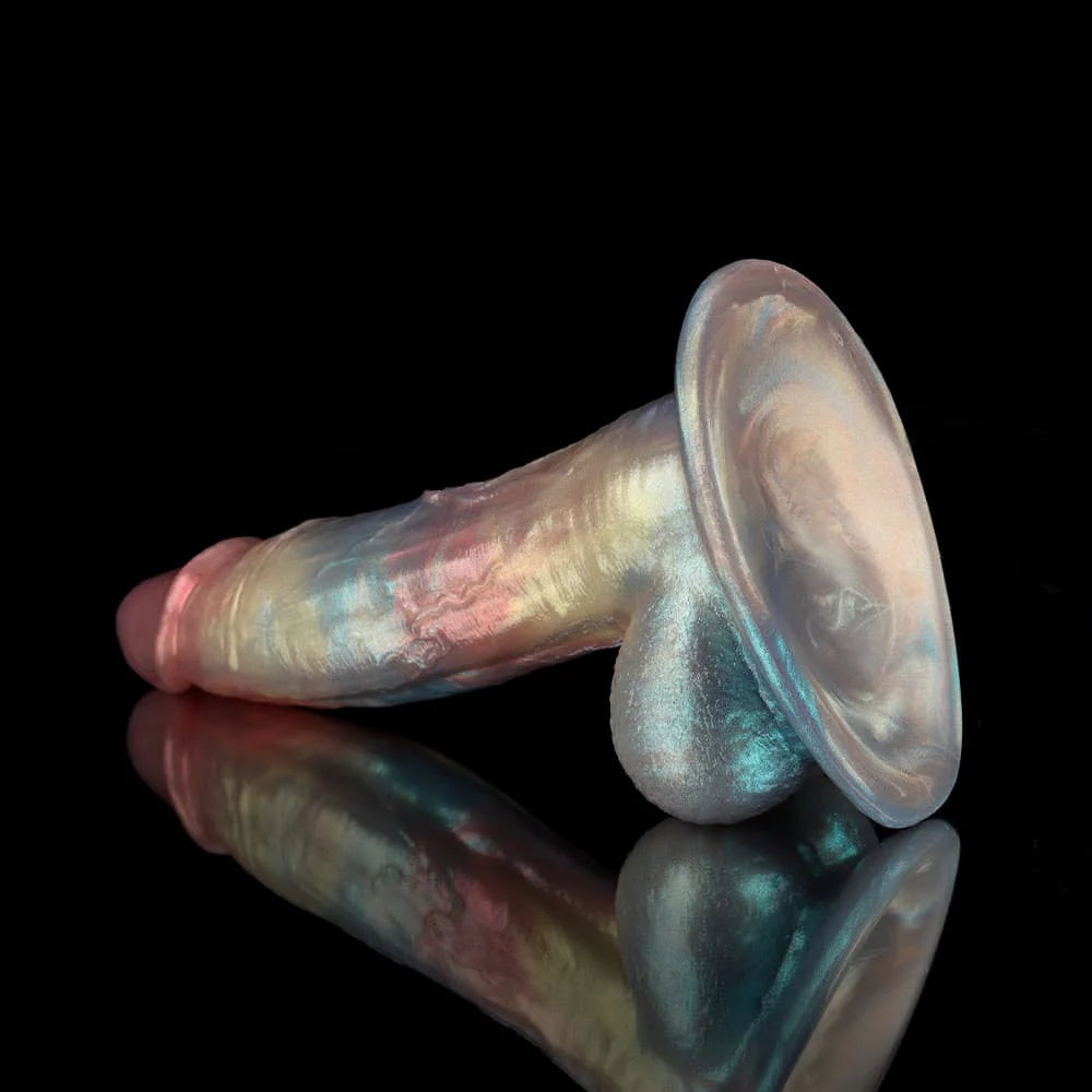 Gentleman Rainbow Fantasy Dildo – Colorful Knot Dildo in Body-Safe Silicone