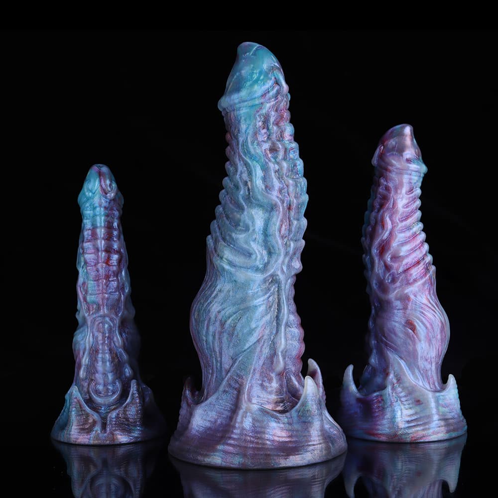 Ghostly Blue Purple Gradient Fantasy Dildo