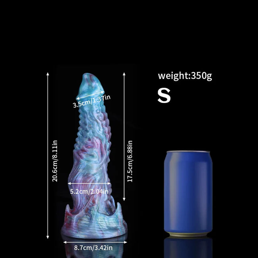 Ghostly Blue Purple Gradient Fantasy Dildo