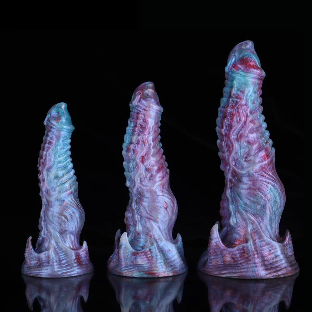 Ghostly Blue Purple Gradient Fantasy Dildo