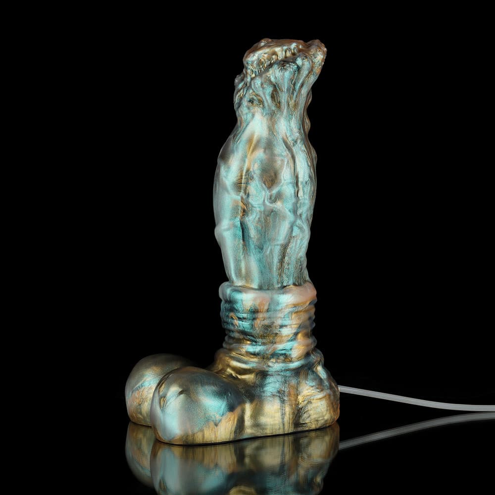Gradient Green Knot Dildo – Ejaculating Fantasy Dildo