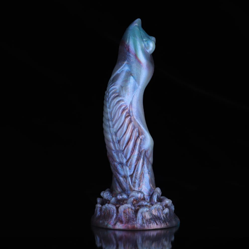 Gun Tip Blue Purple Gradient Dildo – Premium Silicone Fantasy Toy