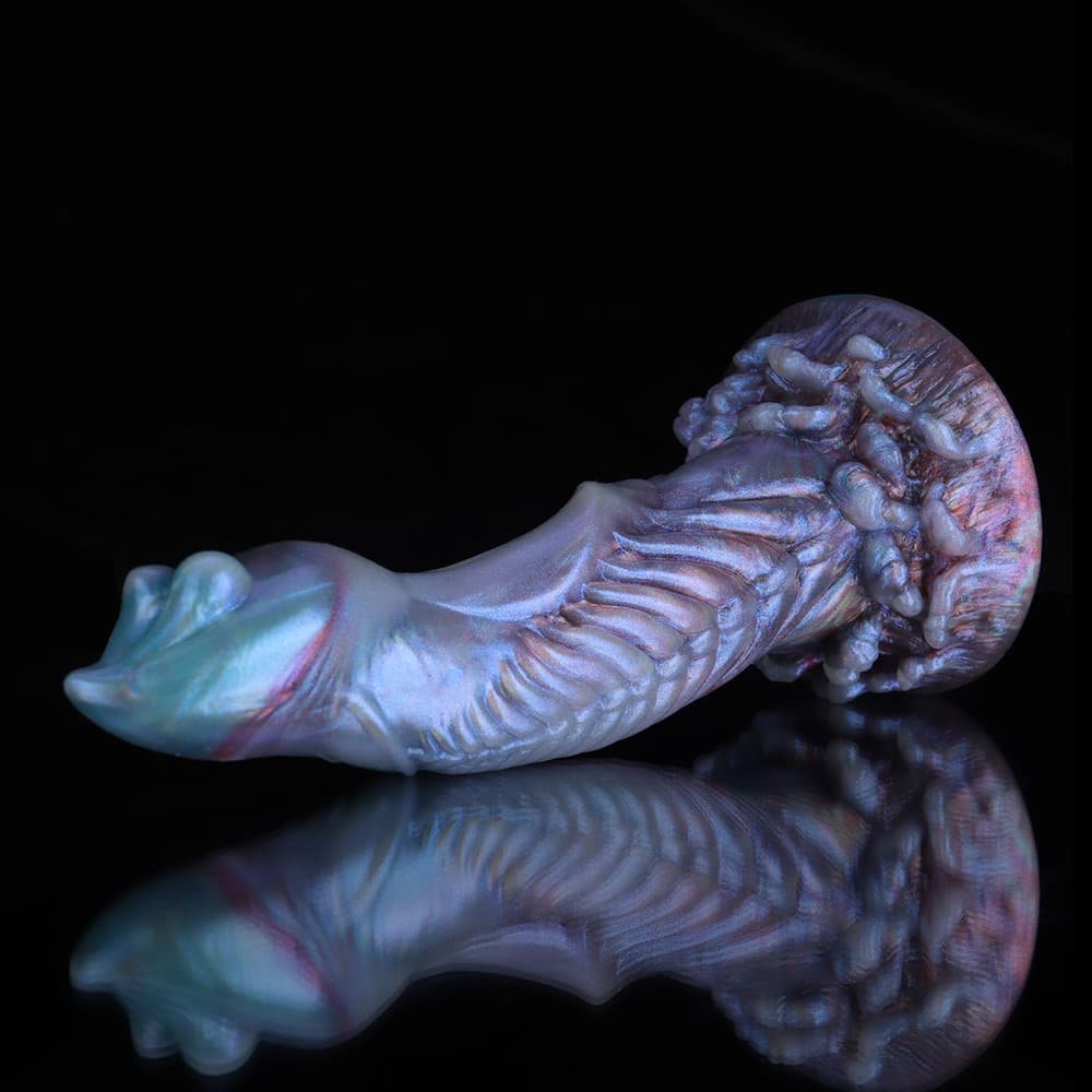 Gun Tip Blue Purple Gradient Dildo – Premium Silicone Fantasy Toy