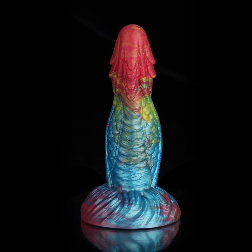 Kirin Rainbow Lumpy Dragon Dildo – Fantasy Silicone Toy