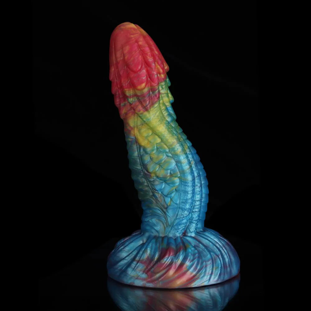 Kirin Rainbow Lumpy Dragon Dildo – Fantasy Silicone Toy