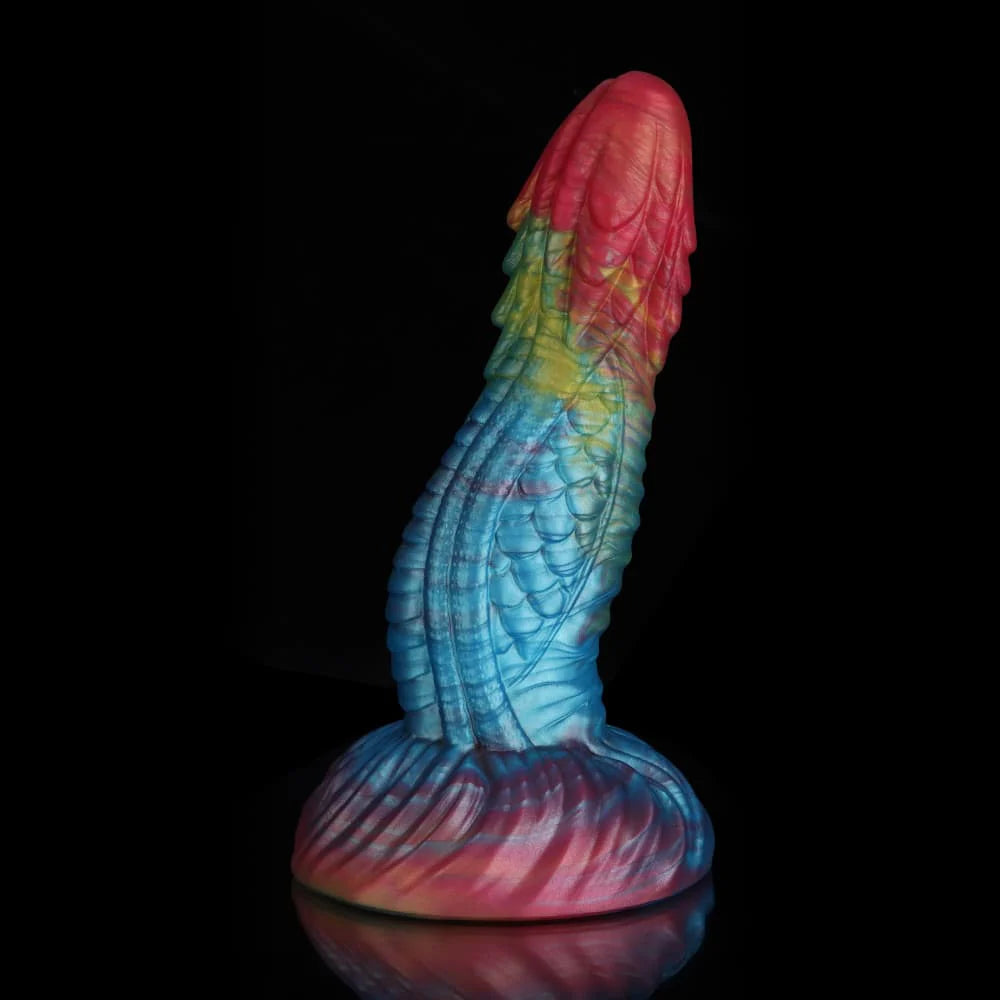 Kirin Rainbow Lumpy Dragon Dildo – Fantasy Silicone Toy