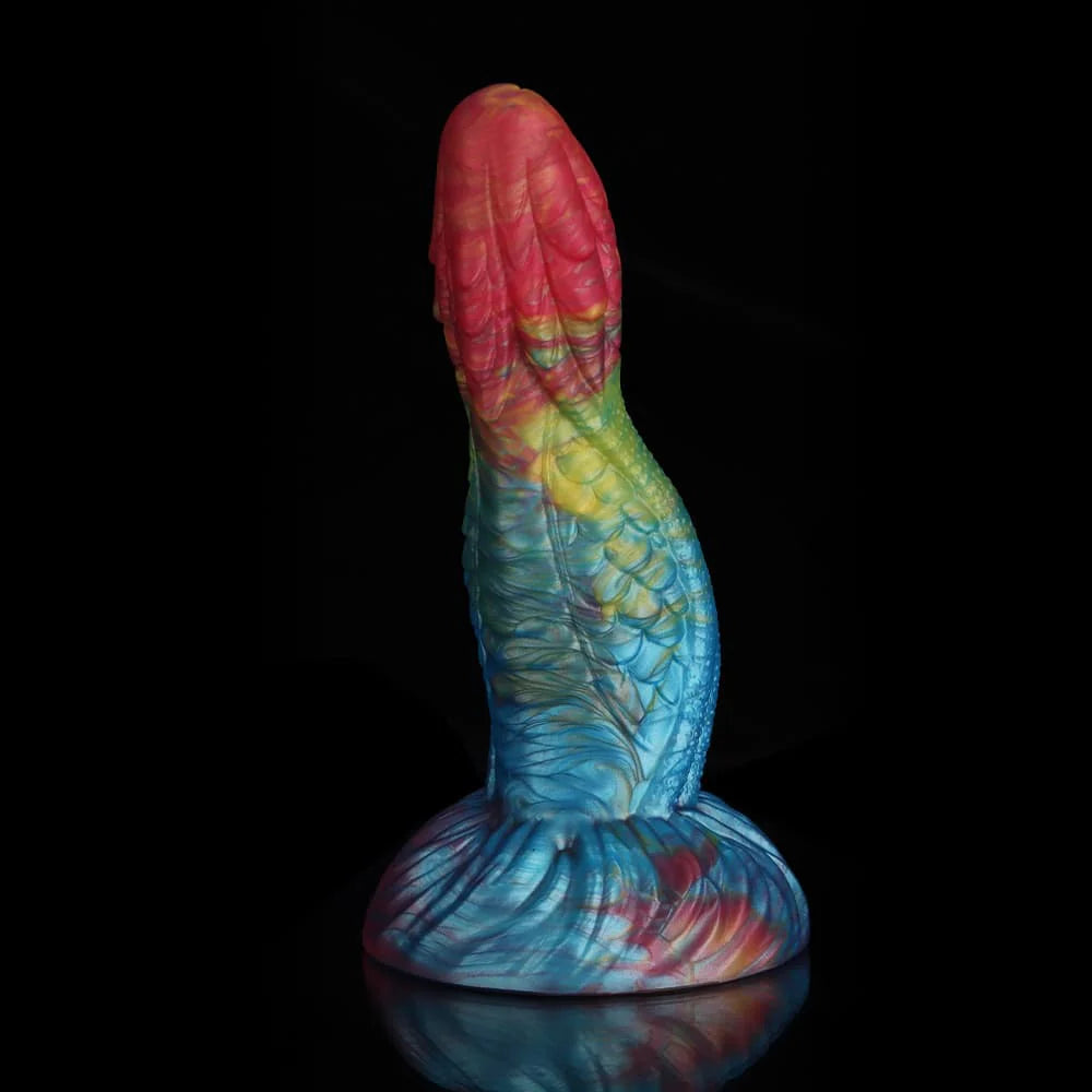 Kirin Rainbow Lumpy Dragon Dildo – Fantasy Silicone Toy