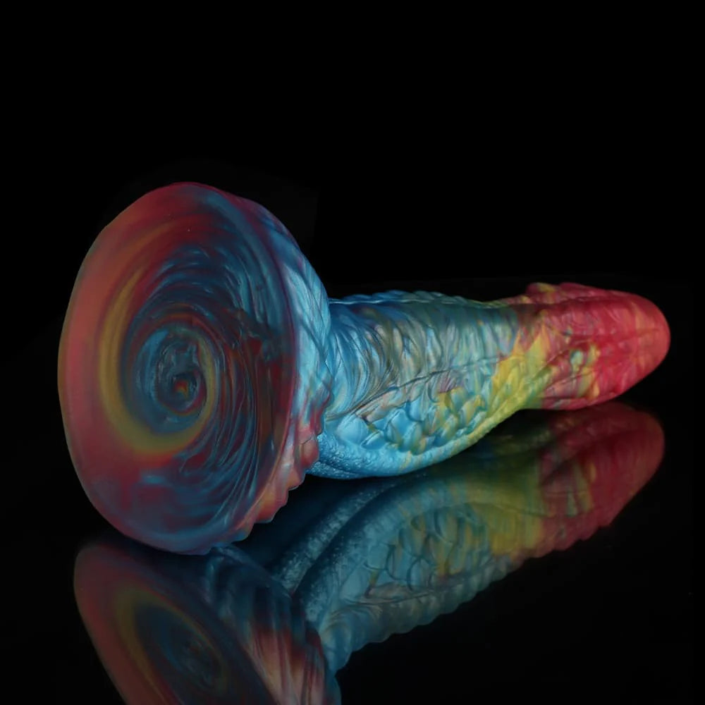 Kirin Rainbow Lumpy Dragon Dildo – Fantasy Silicone Toy