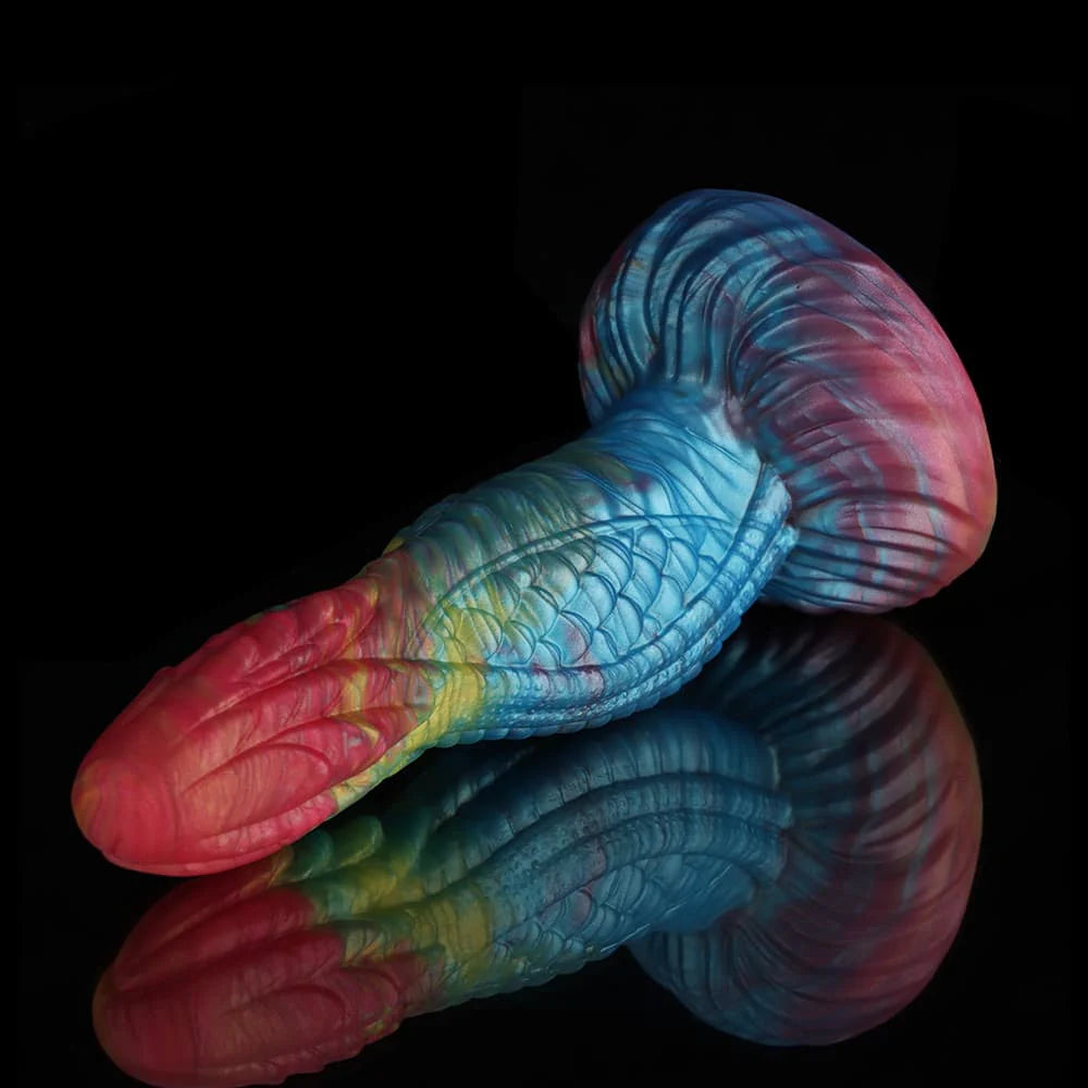 Kirin Rainbow Lumpy Dragon Dildo – Fantasy Silicone Toy