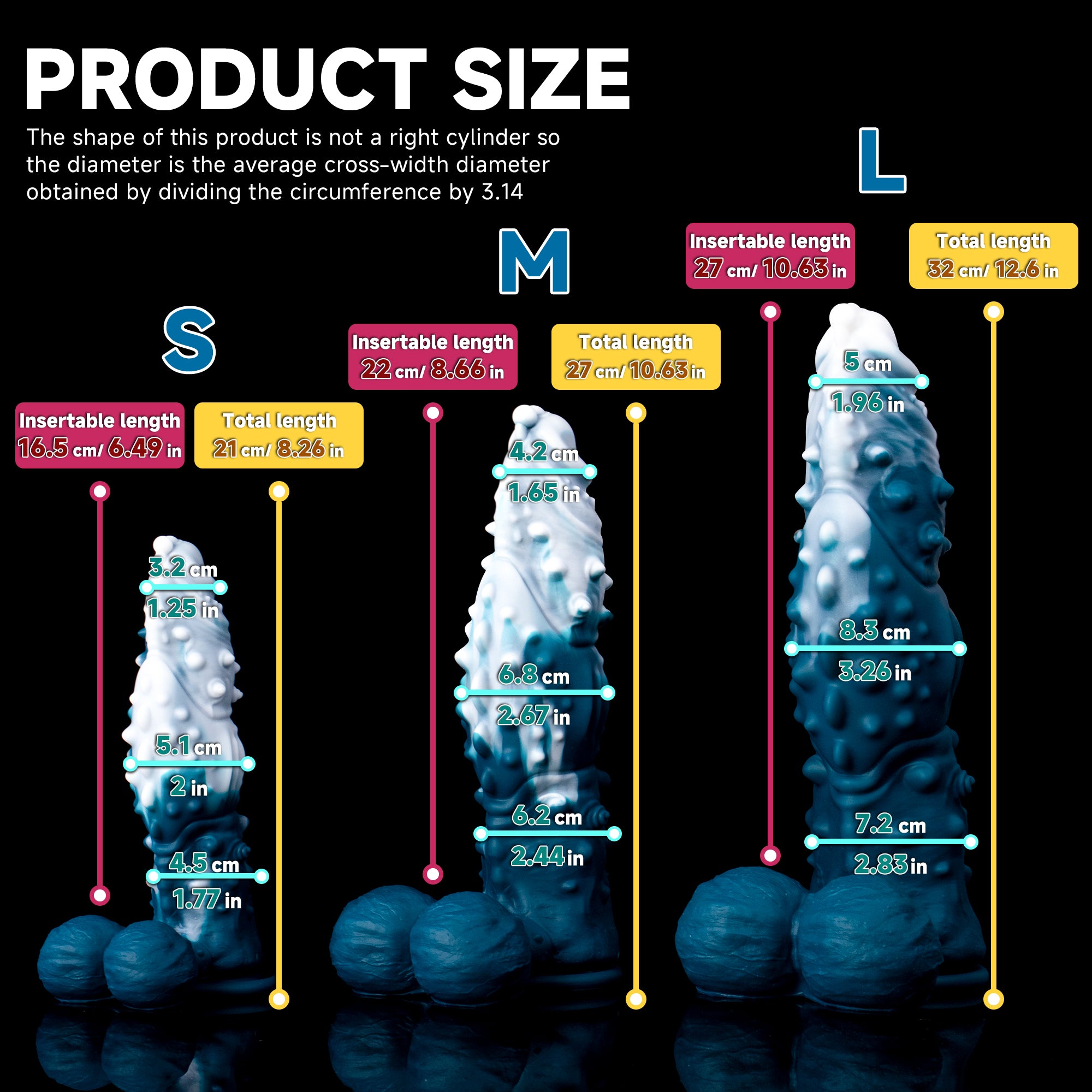 Koopa Silicone Monster Dildo – Suction Cup Base, Multiple Sizes Available