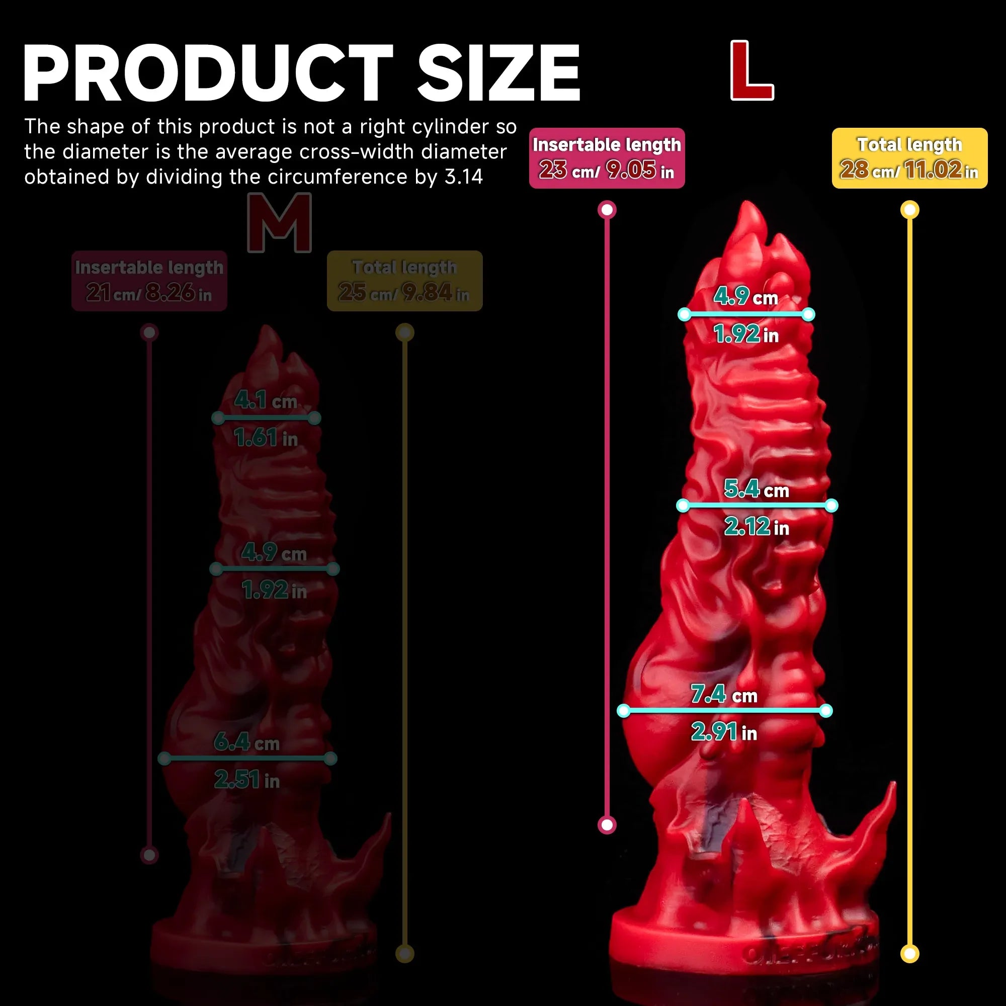 Dragon Fantasy Silicone Dildo with Scales, Tentacles & Suction Cup