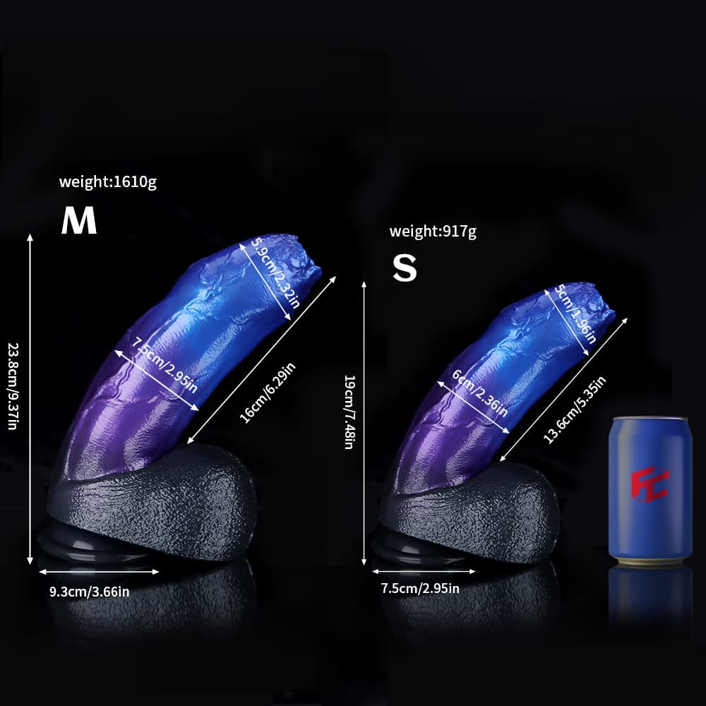 Naga Blue Purple Fantasy Dildo – Premium Silicone
