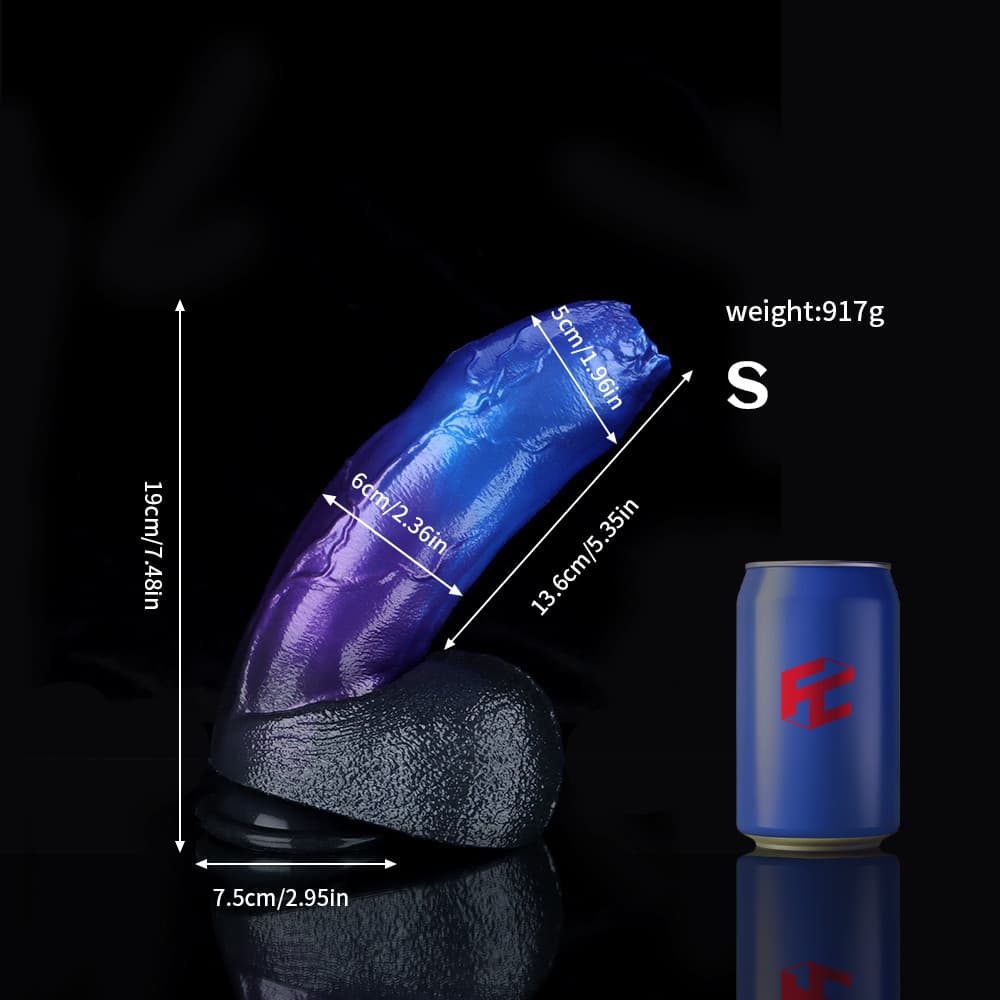 Naga Blue Purple Fantasy Dildo – Premium Silicone