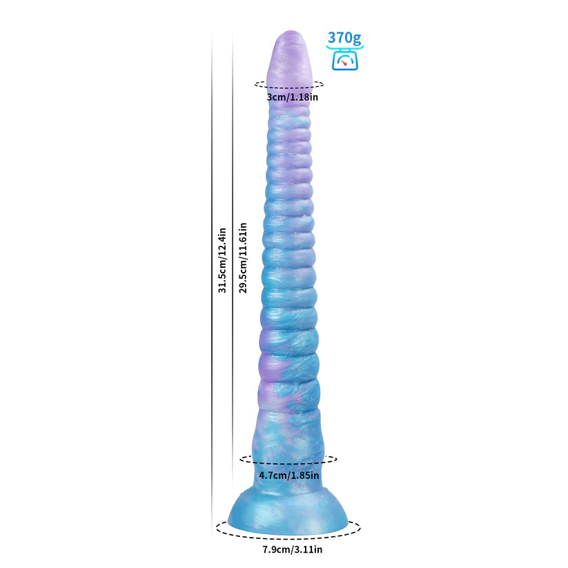 Octopus Gradient Blue Purple Tentacle Dildo Anal Plug – Glow in the Dark Fantasy Design