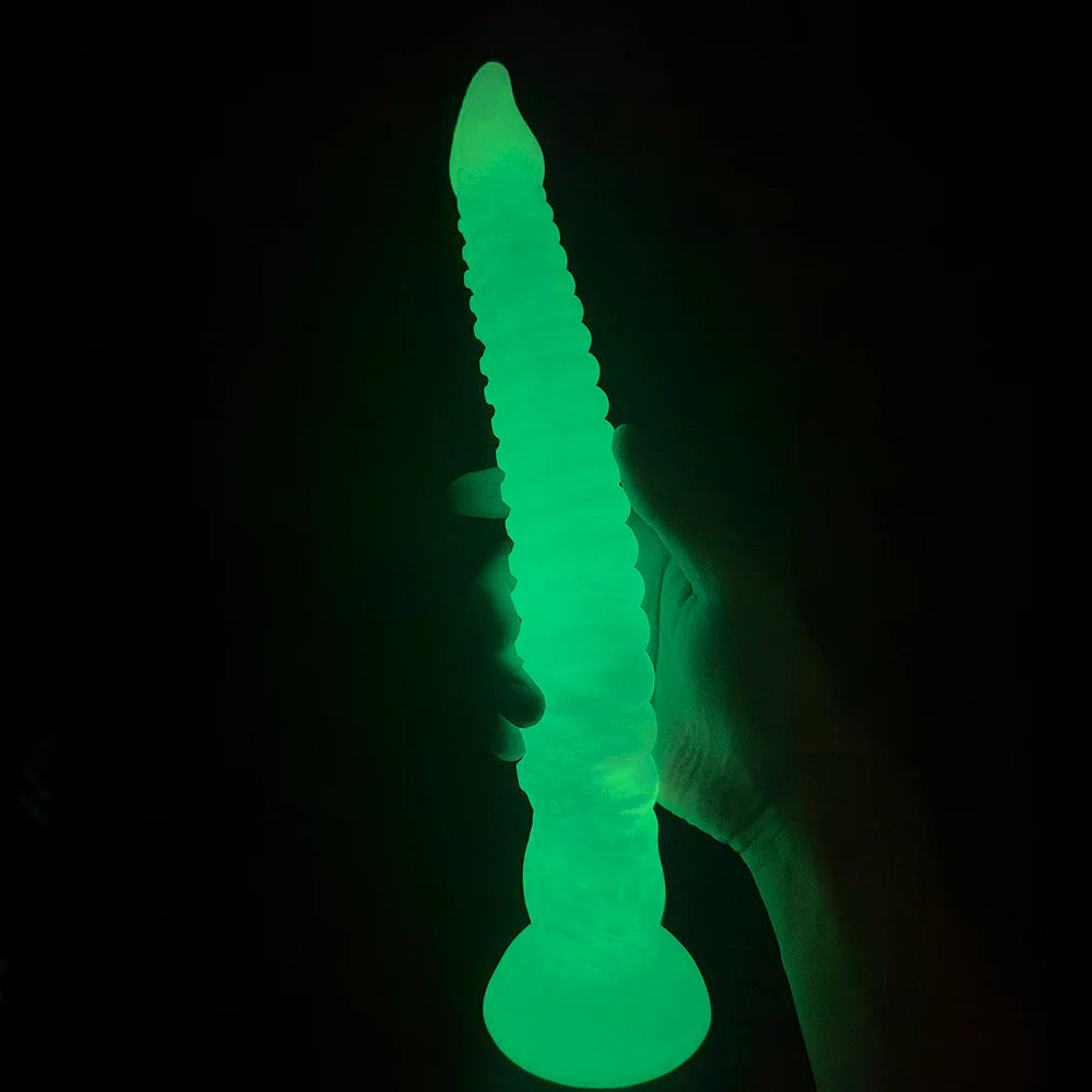 Octopus Gradient Blue Purple Tentacle Dildo Anal Plug – Glow in the Dark Fantasy Design