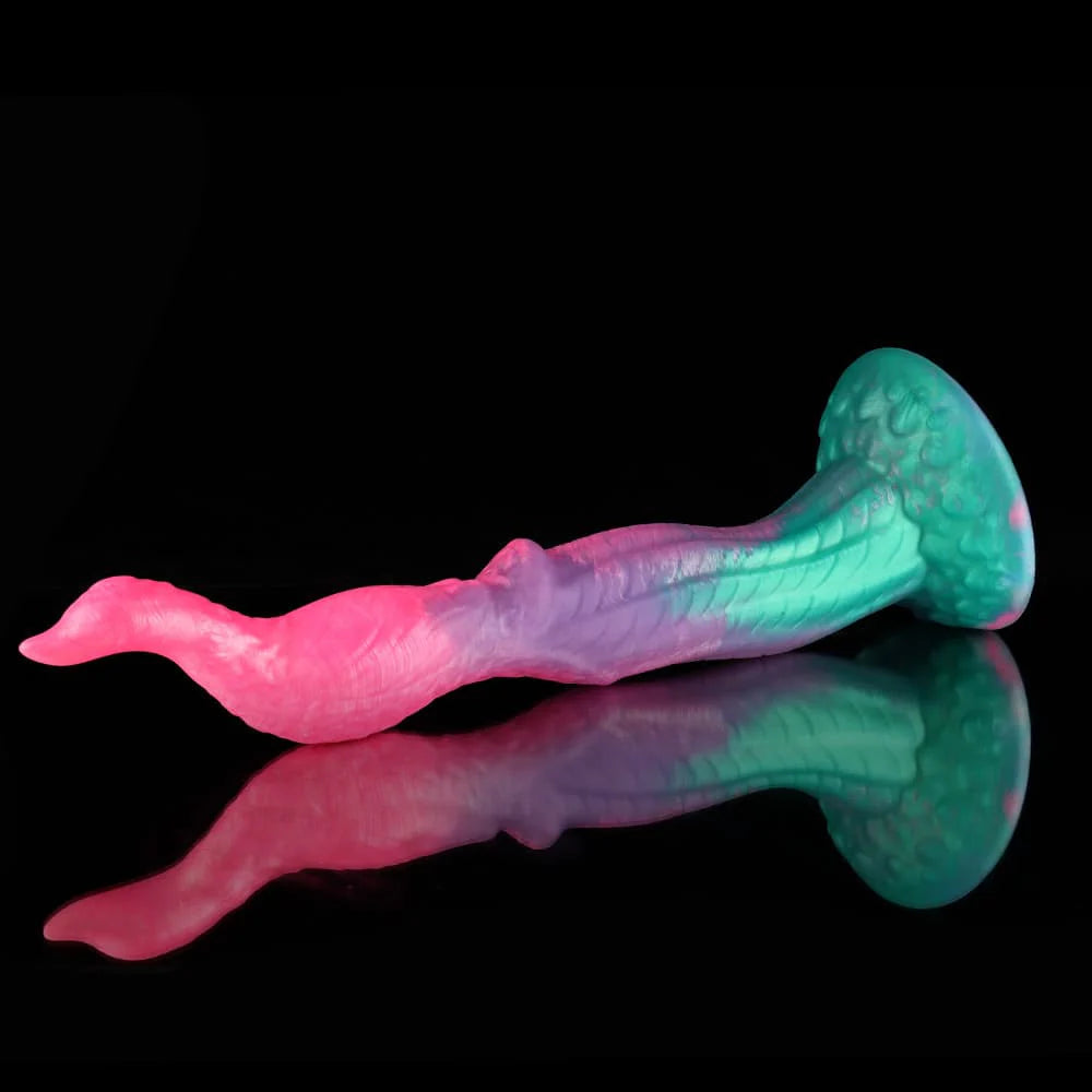 Peacock Pink Green Knot Dildo – Fantasy Animal Monster Dildo Design