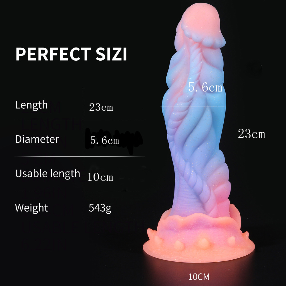 Premium Silicone Glow-in-the-Dark Penis Toy