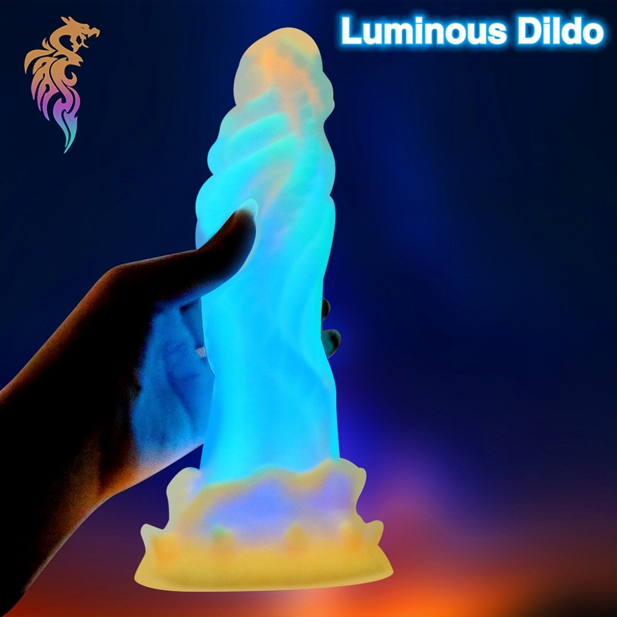 Premium Silicone Glow-in-the-Dark Penis Toy