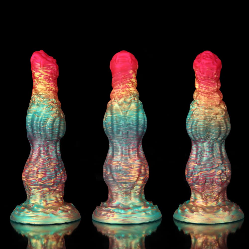 Rainbow Fantasy Dildo – Knot Design