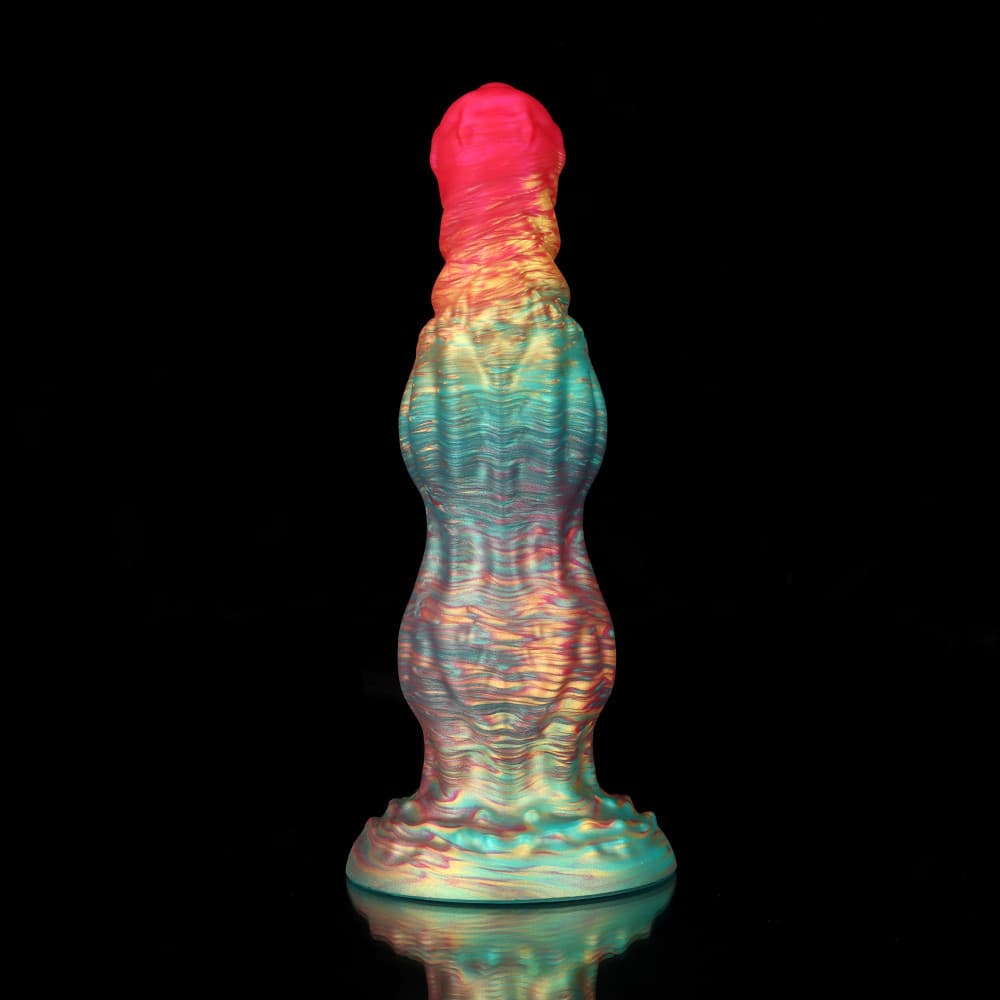 Rainbow Fantasy Dildo – Knot Design