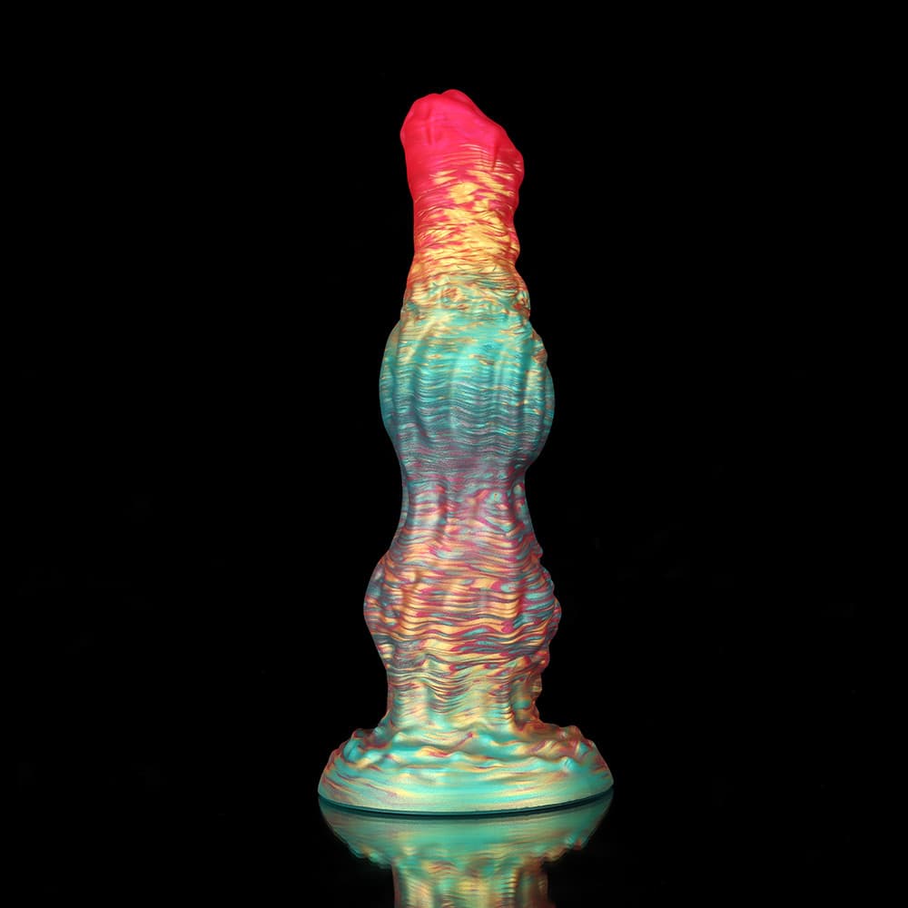 Rainbow Fantasy Dildo – Knot Design