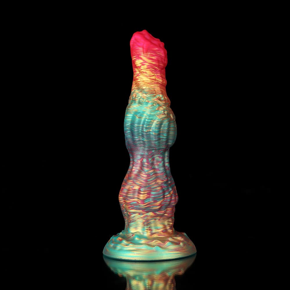 Rainbow Fantasy Dildo – Knot Design
