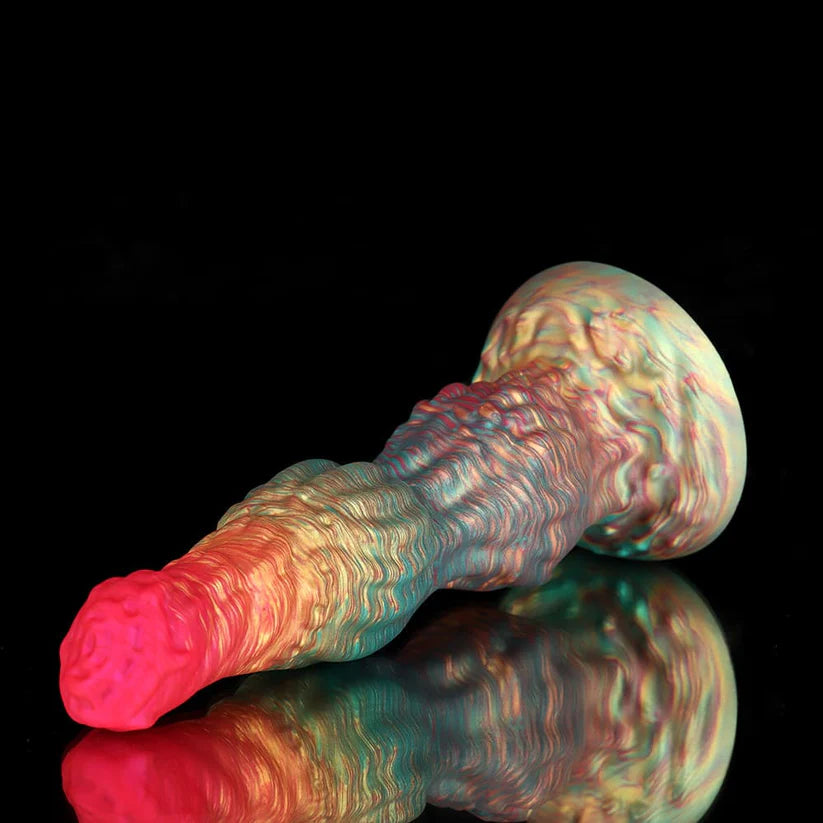 Rainbow Fantasy Dildo – Knot Design