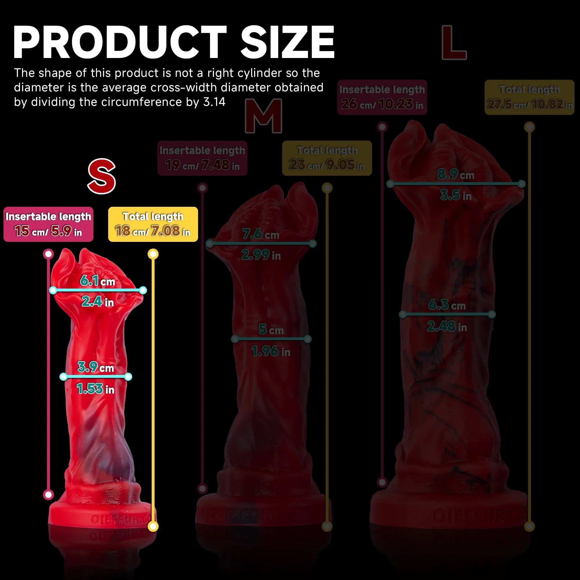 Red Rock Turtle Red Dragon Dildo with High-Quality Silicone