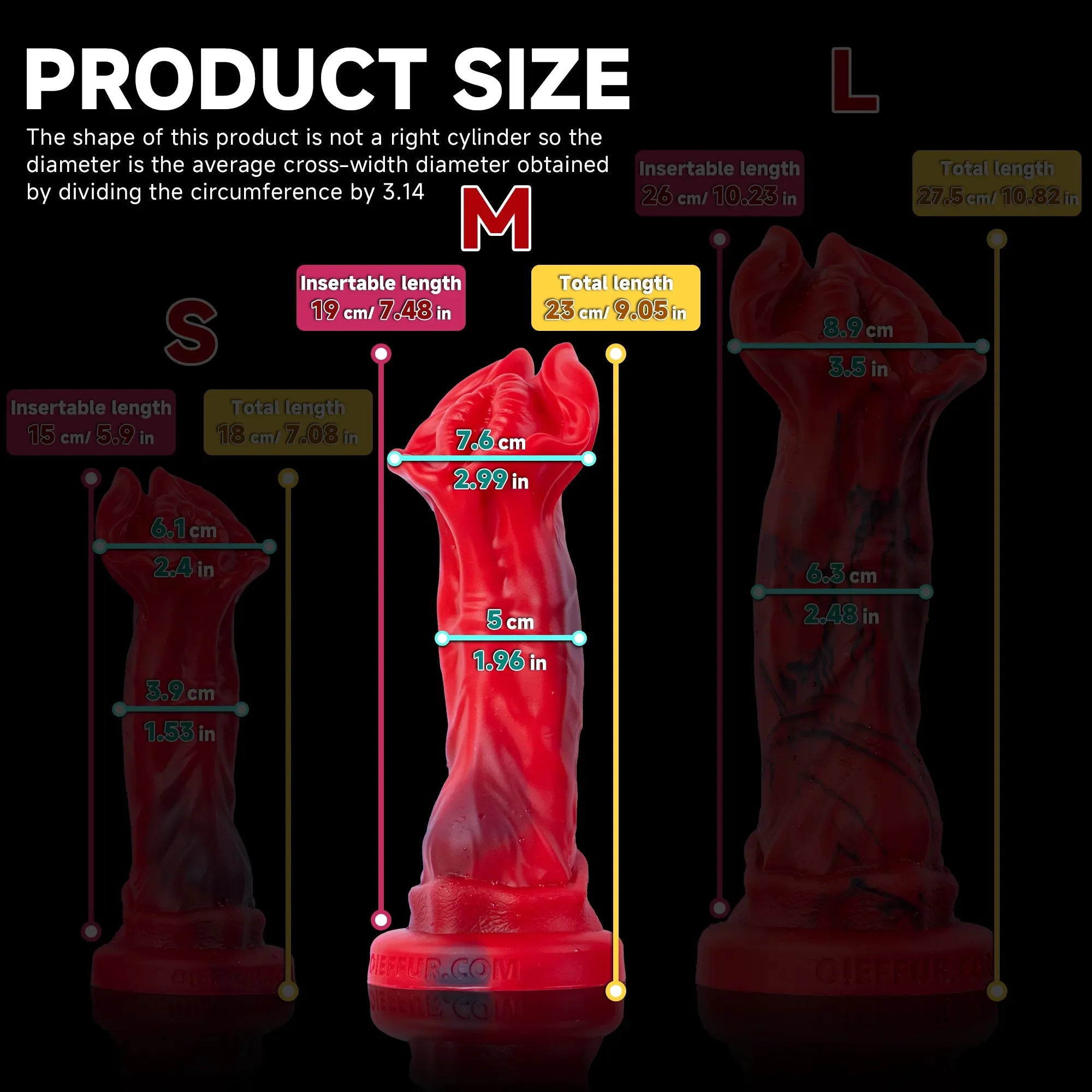 Red Rock Turtle Red Dragon Dildo with High-Quality Silicone