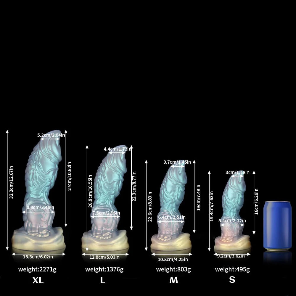 Sailor’s Tears Light Blue Knot Dildo – Fantasy Textured Silicone Toy