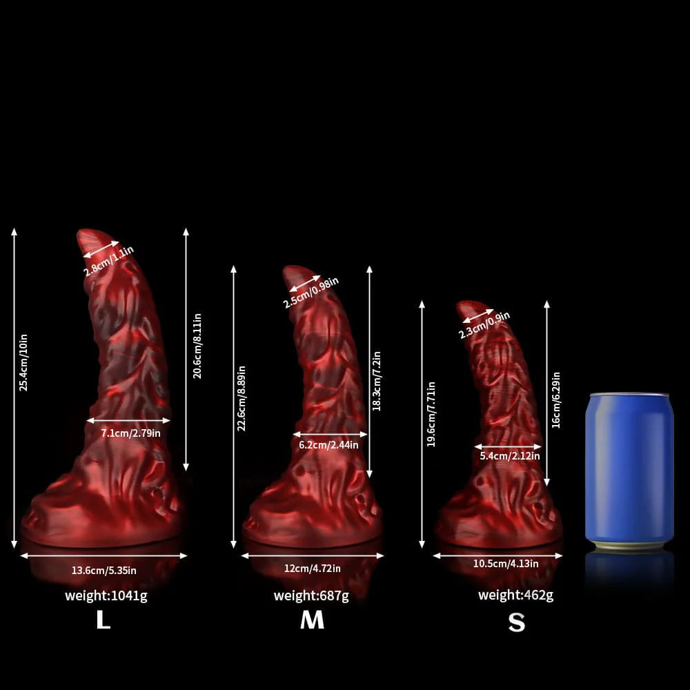 Scorpio Crimson Fantasy Dildo – Premium Fantasy Design Adult Silicone Dildo